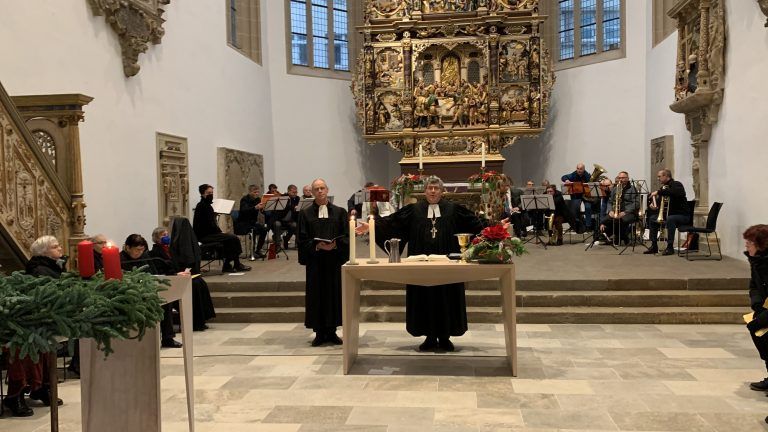 Read more about the article Wiedereröffnung: Festgottesdienst vor 150 Gästen mit Landesbischof Kramer