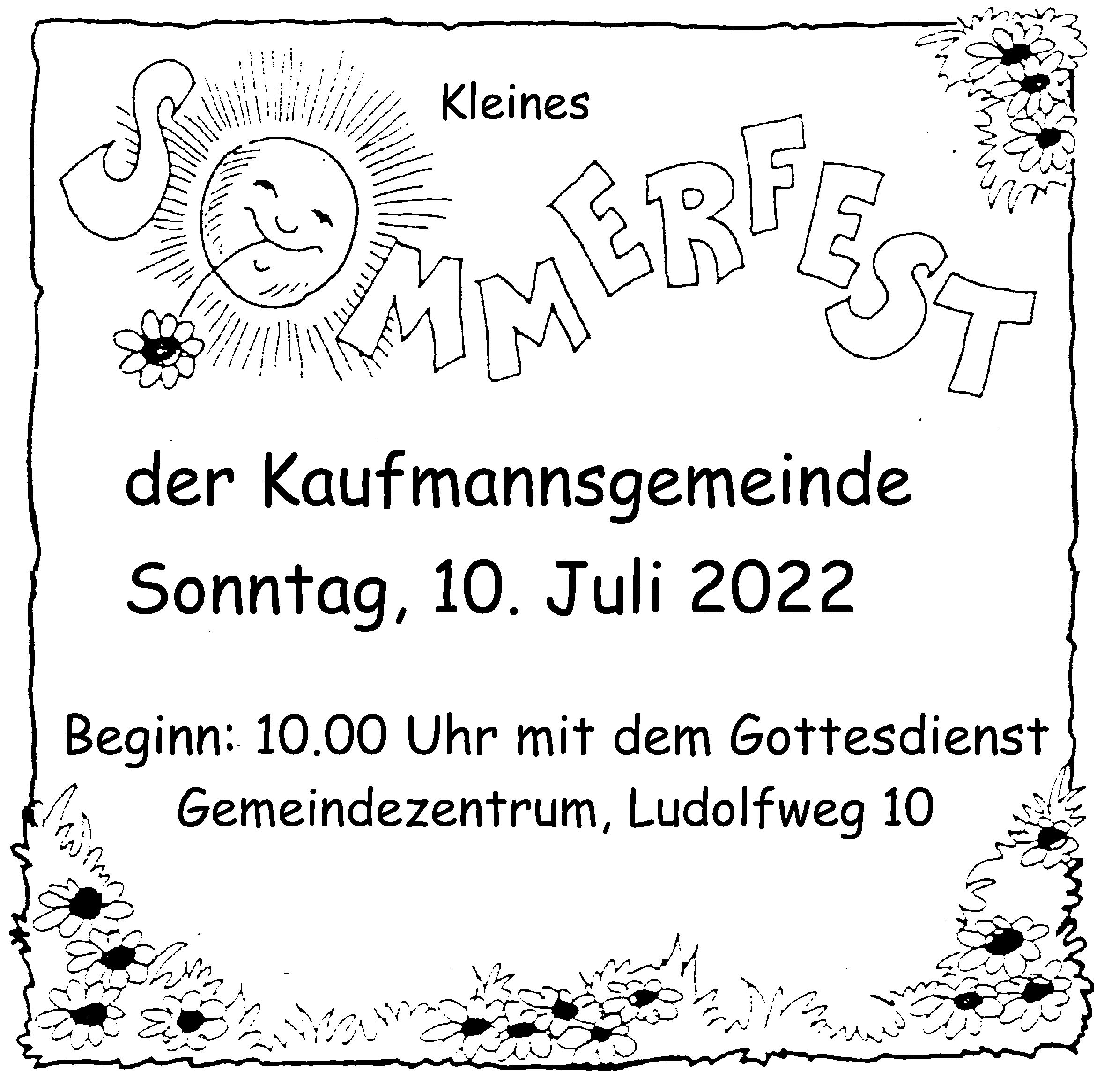 You are currently viewing Kleines Sommerfest 2022