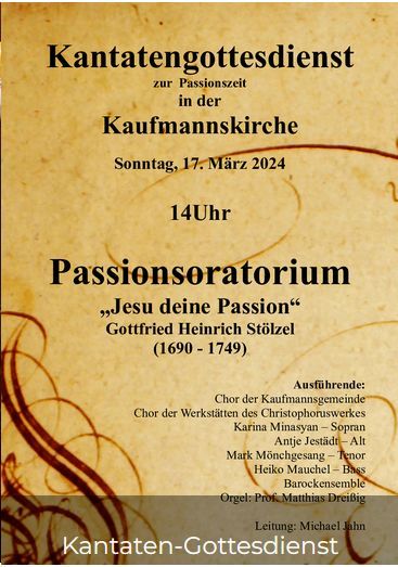 Read more about the article Kantatengottesdienst mit Verabschiedung von Kantor Michael Jahn am 17. März