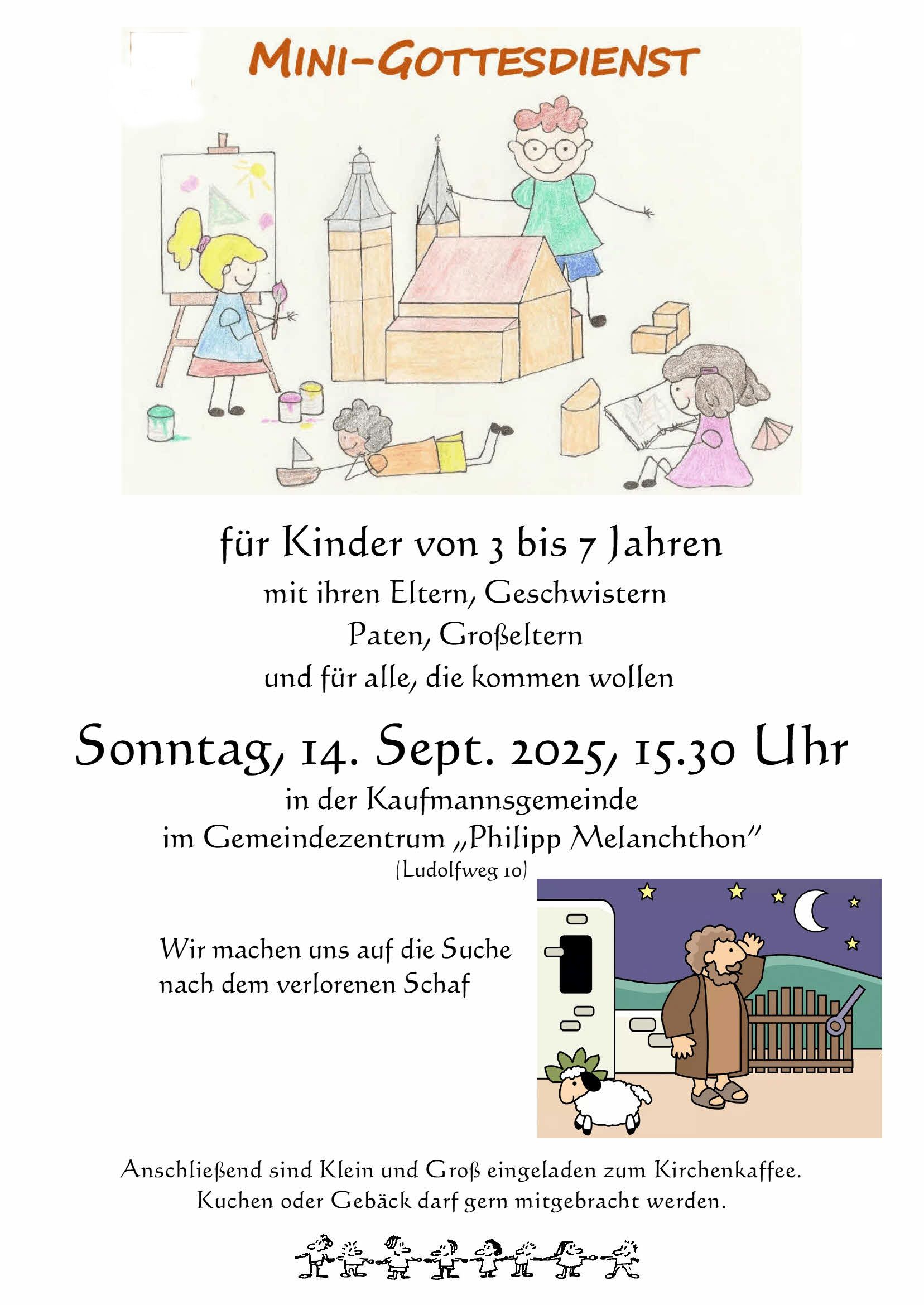 Du betrachtest gerade Mini-Gottesdienst sucht Schaf
