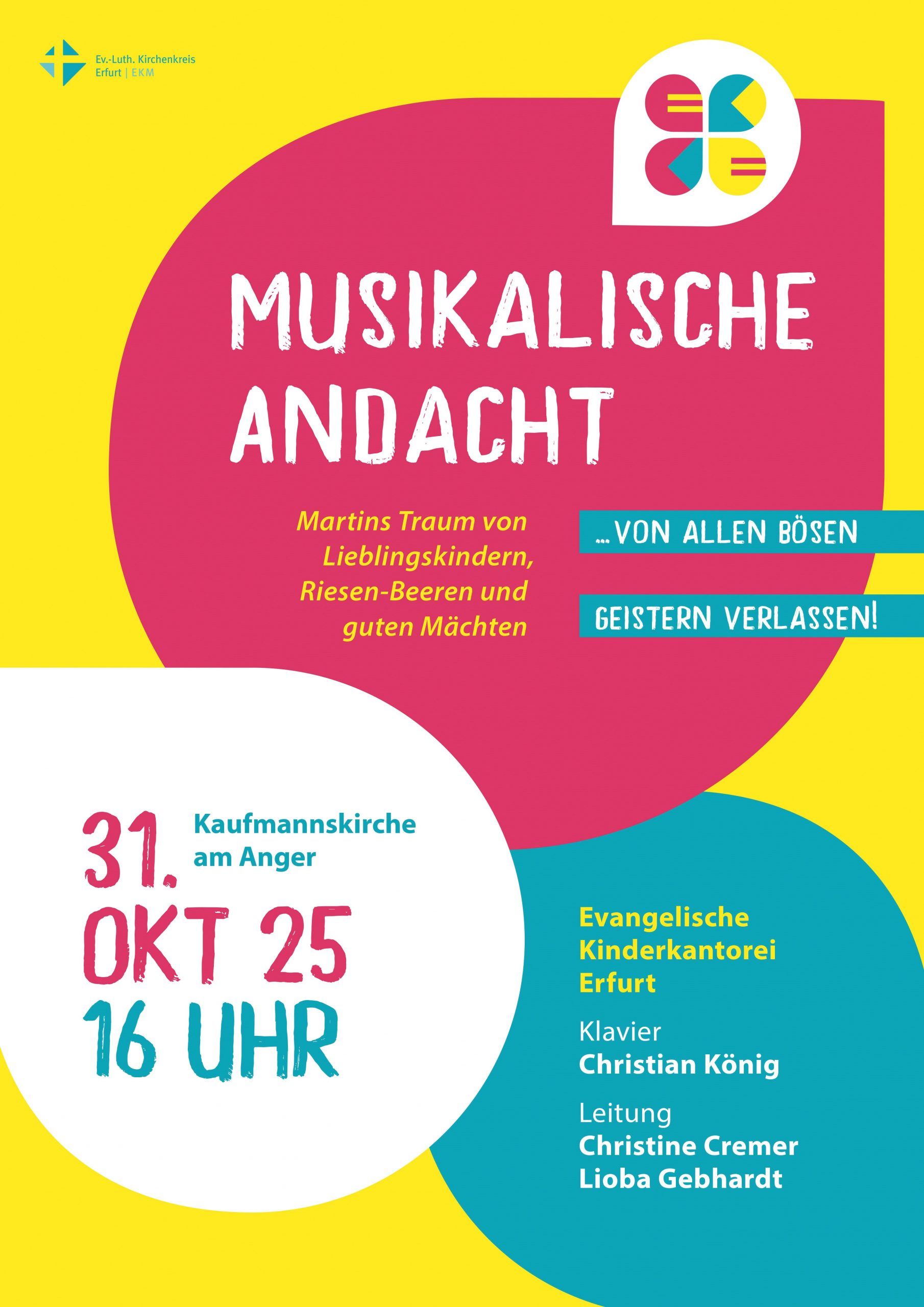 Du betrachtest gerade Musikalische Andacht mit der Evangelischen Kinderkantorei, Erfurt zum Reformationsfest 2025