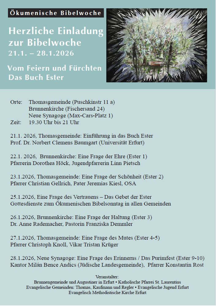 Du betrachtest gerade Ökumenische Bibelwoche 2026, das Buch Ester