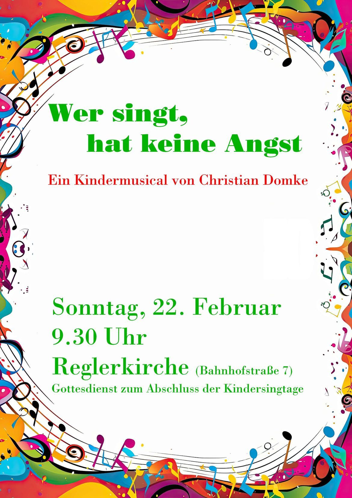 Du betrachtest gerade Kindersingtage 2026, Abschlussgottesdienst