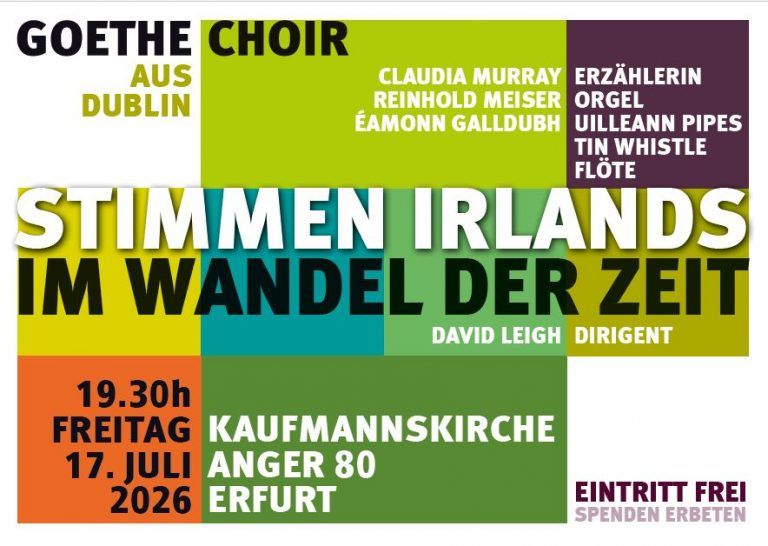 Mehr über den Artikel erfahren Chorkonzert mit dem Goethe-Choir Dublin